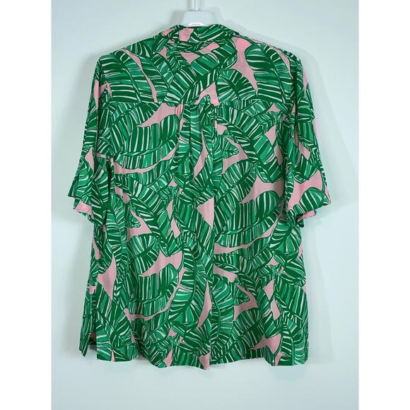 Lilly Pulitzer Franki Green Conch Shell Lets Go Bananas Shirt Coverup Size MED - Picture 6 of 9